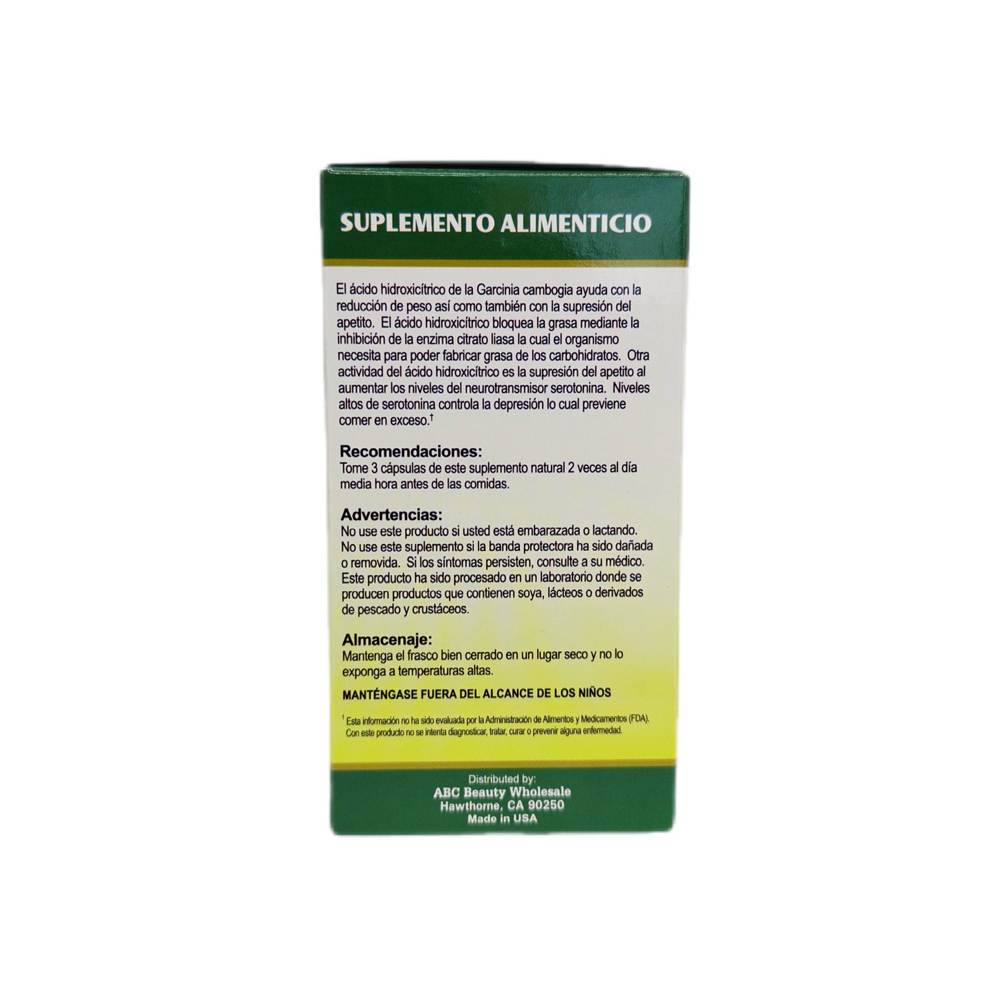 Garcinia Cambogia — 1500mg, Alto Contenido de HCA