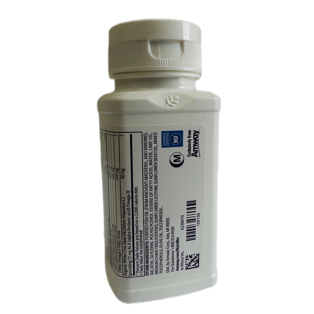 Nutrilite Advanced Omega — Omega-3 de Pescado y Chía, 60 cápsulas