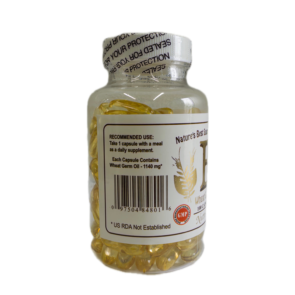 Aceite de Germen de Trigo – 1140 mg | 100 cápsulas blandas