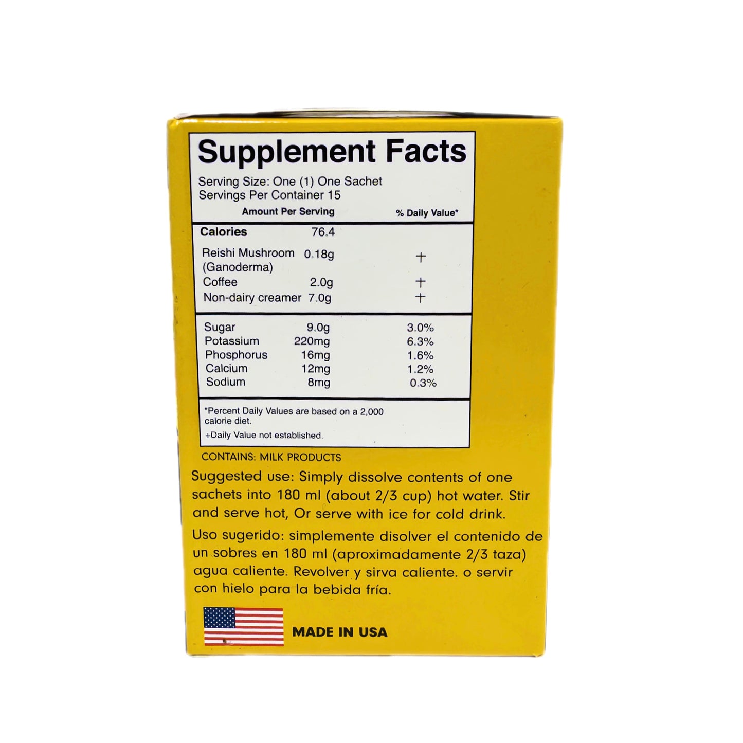Gourmet Ganoderma (Reishi) 4 en 1 — Café Soluble, 15 sobres de 18.2g