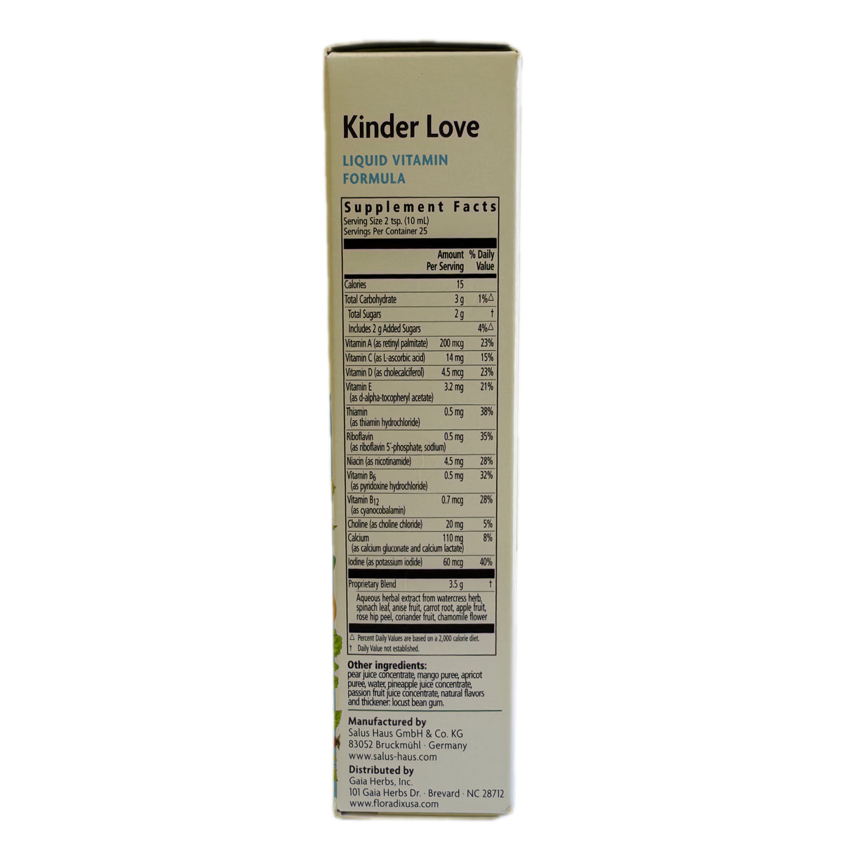Multivitamínico Líquido para Niños con Calcio, Vitamina D y Extractos de Frutas y Hierbas – Fórmula Vegana, 8.5 fl oz (250 mL)