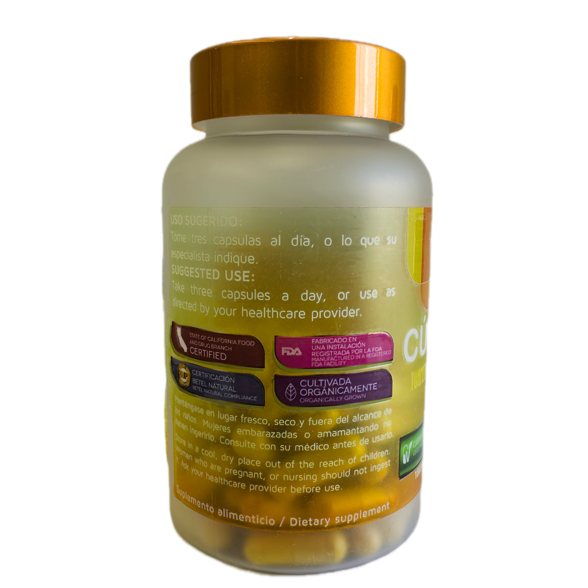 Cúrcuma Orgánica 1500 mg — El poder dorado de la naturaleza