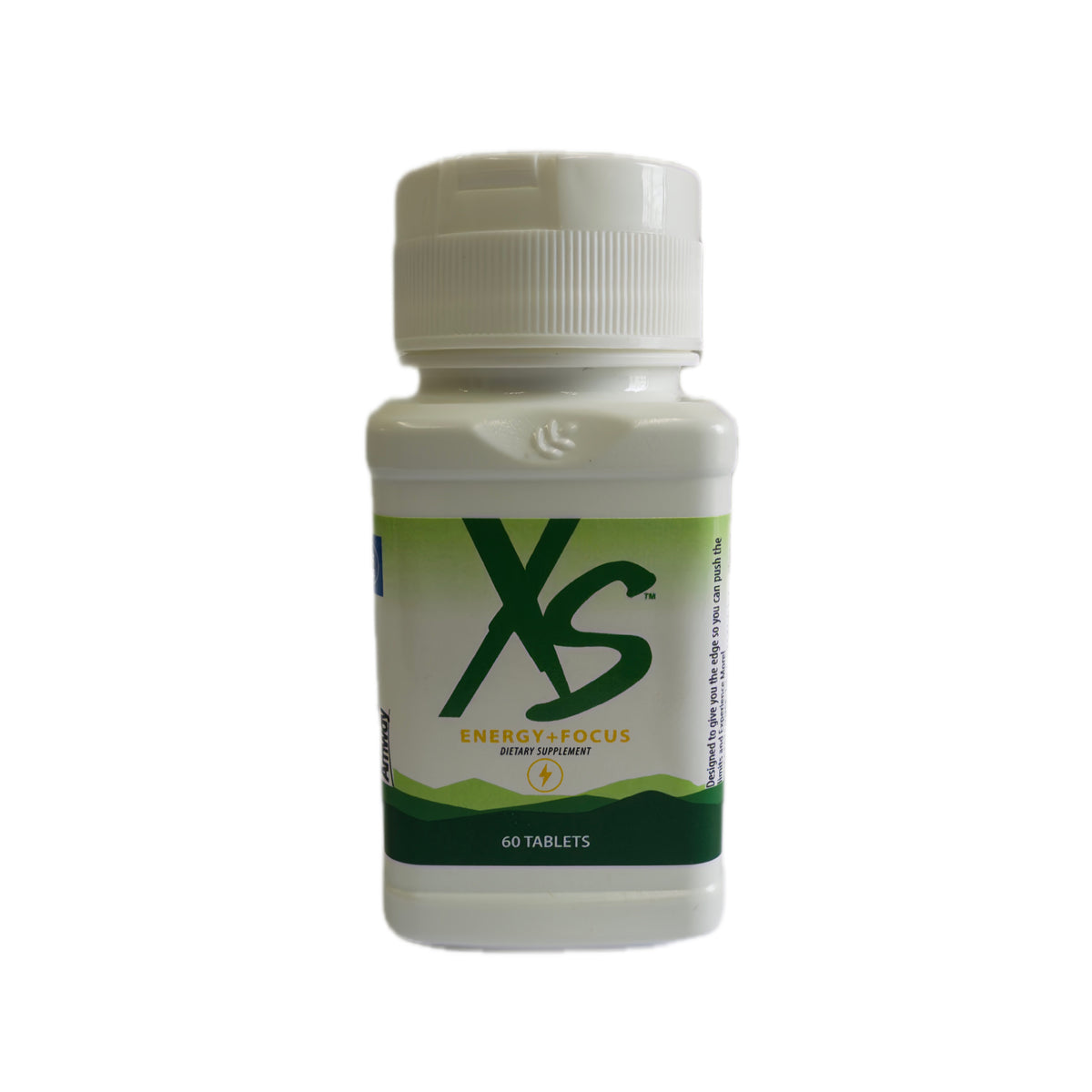 Amway XS Energy + Focus — Vitamina C, Rhodiola rosea, Cafeína natural, 60 tabletas