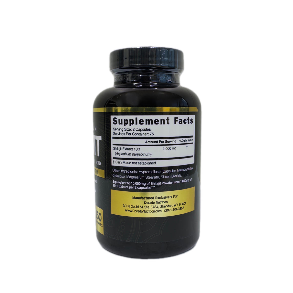 Dorado Nutrition Himalayan Shilajit — Extracto 10 en 1 con Ácido Fúlvico, Máxima Potencia