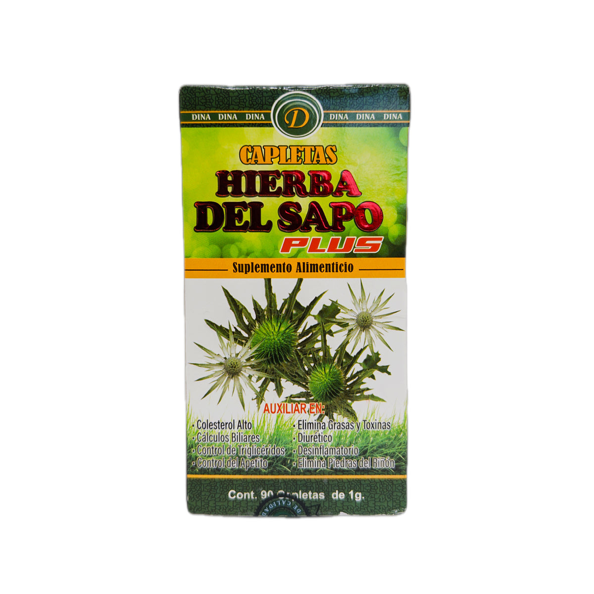 Hierba del Sapo Plus — Suplemento Alimenticio, 90 cápletas (1g c/u)