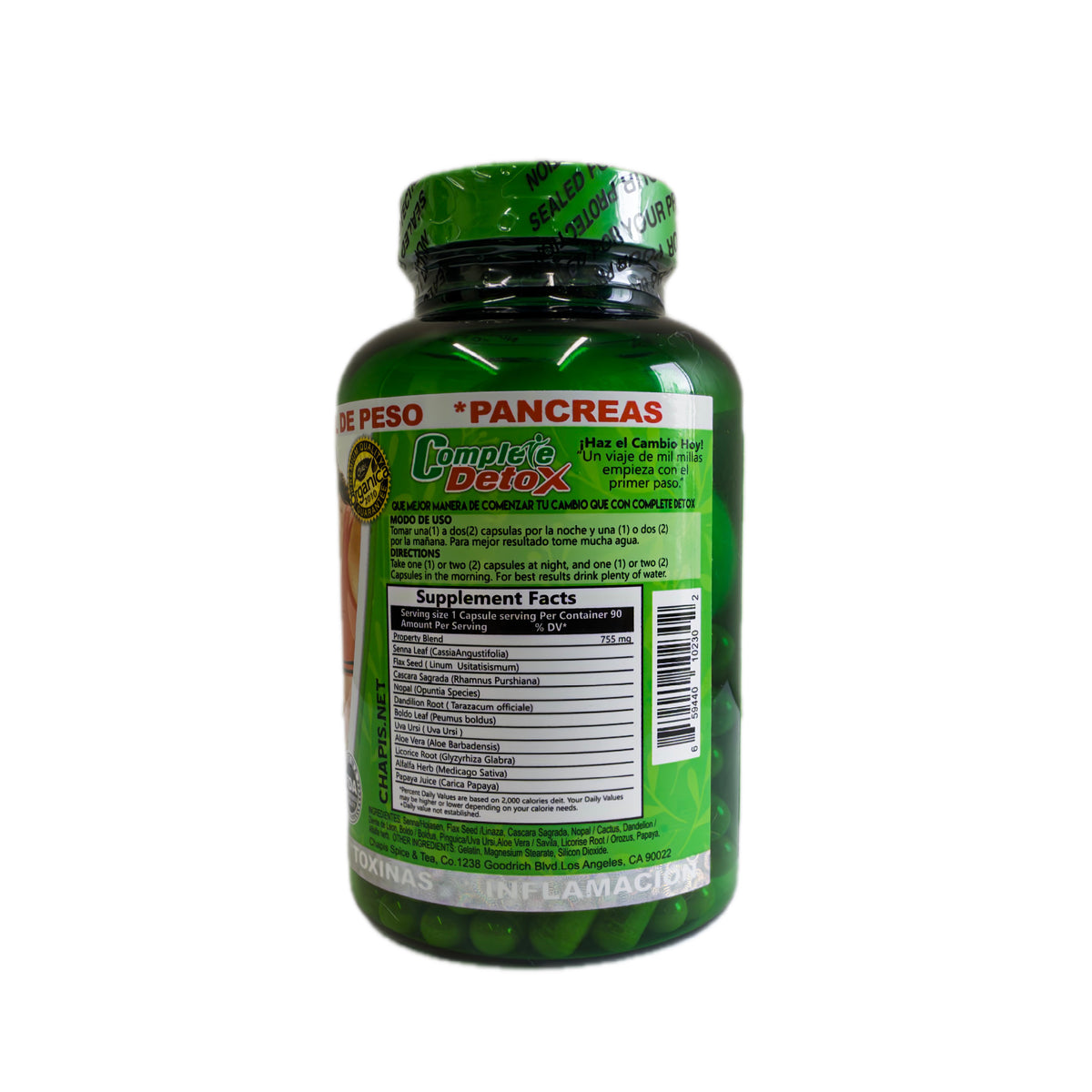 Chapis Complete Detox Suave — Fibra Multi-Saludable con Senna, Nopal, Boldo y Diente de León