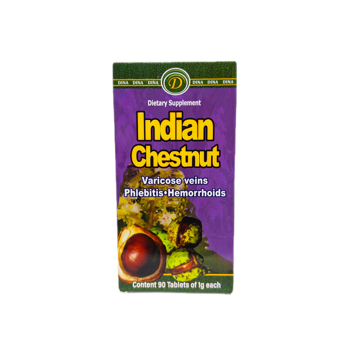 Castaño de India (Indian Chestnut) — Suplemento Dietético, 90 tabletas de 1g