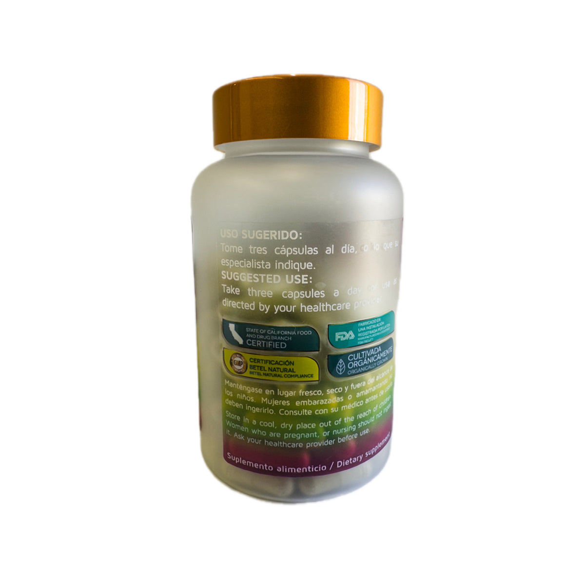 Suplemento Herbal Orgánico con Moringa, Guanábana y Cúrcuma – 90 Cápsulas Vegetales