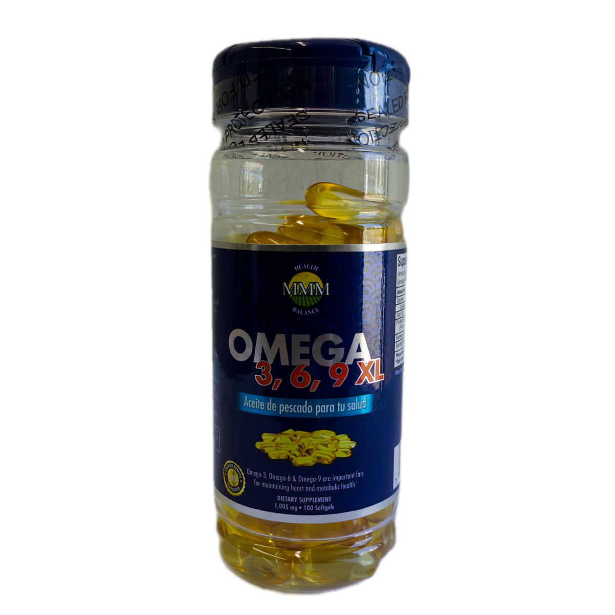 Omega 3, 6 y 9 con Aceite de Pescado, Linaza y Prímula – 100 Cápsulas Blandas