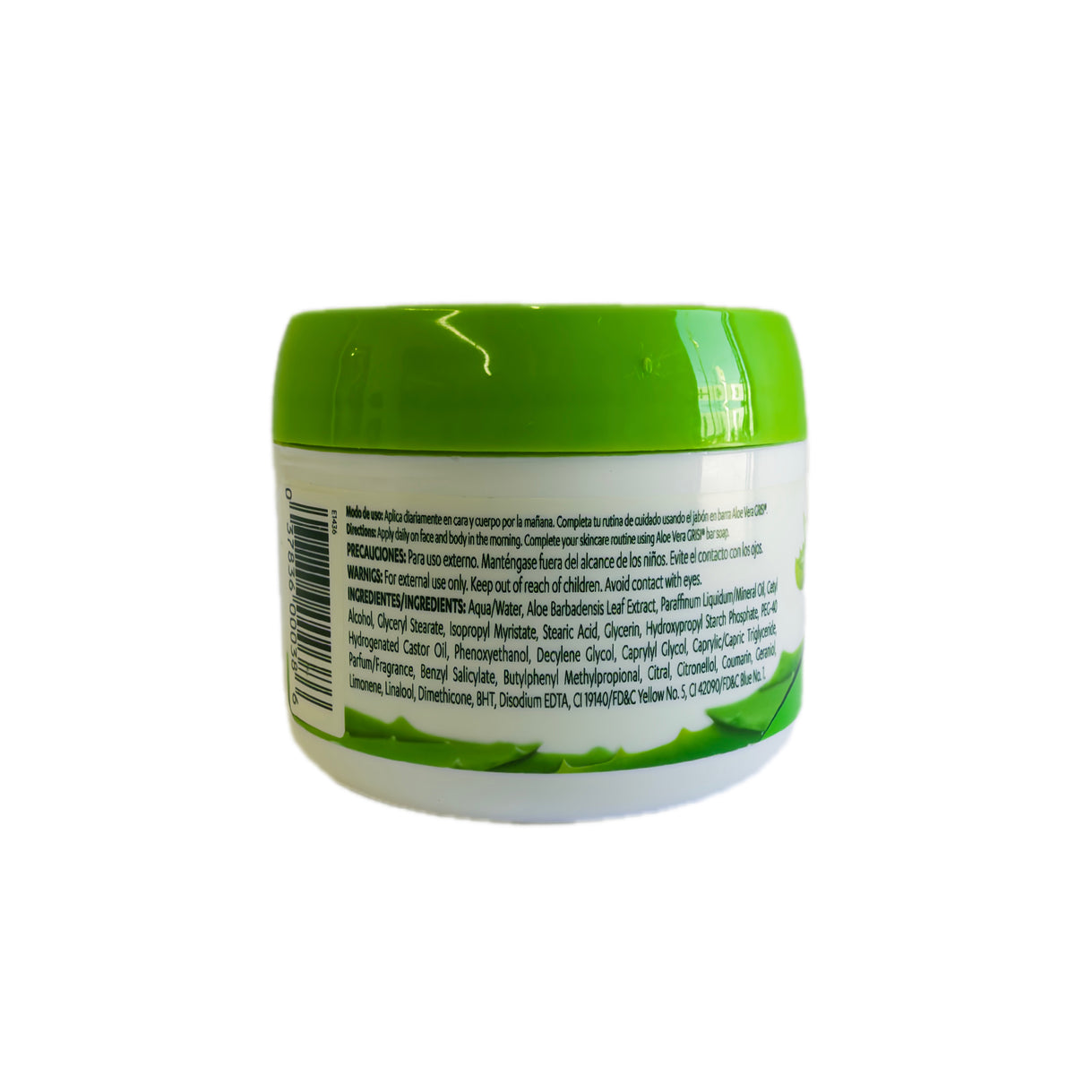 Crema facial y corporal con aloe vera para rostro y cuerpo – Tarro 3.8 oz (110 g)