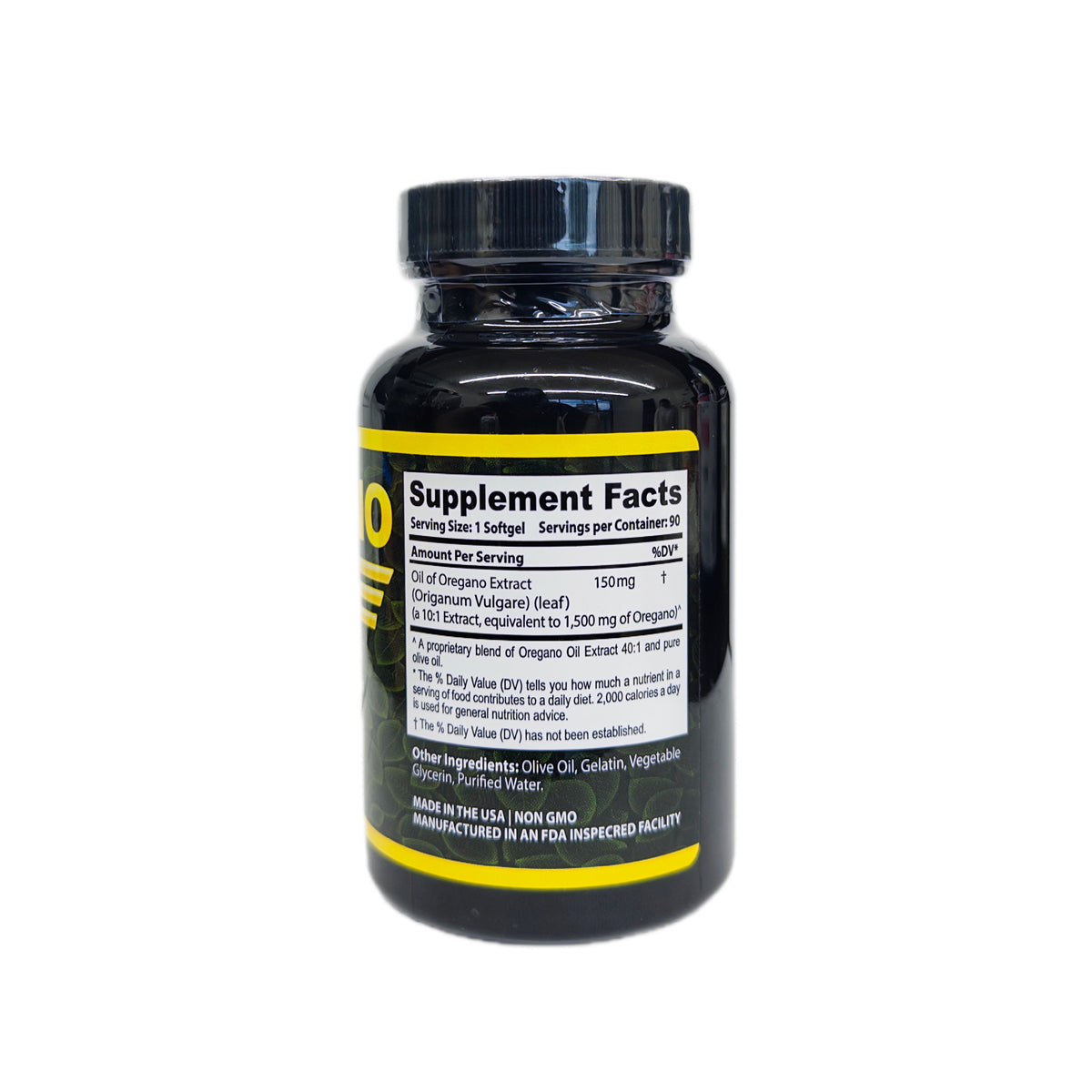 Aceite de Orégano — Suplemento Dietético, 150mg, 90 cápsulas blandas