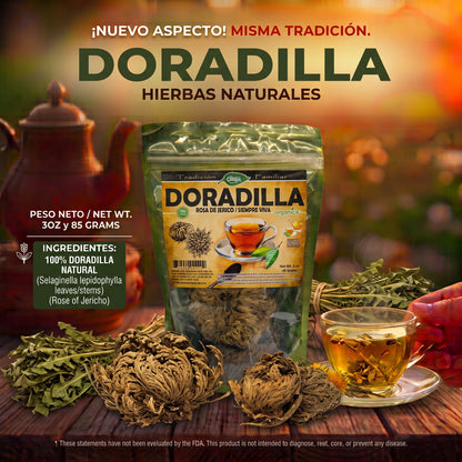 Doradilla (Rosa de Jericó / Siempre Viva) 100% Natural | 3 oz (85 g) | Selaginella lepidophylla | Planta Ancestral del Desierto