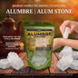 Alumbre (Alum Stone) 100% Natural | 10 oz (283 g) | Desodorante Natural y Astringente