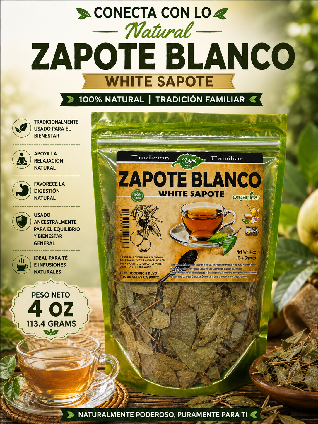 Zapote Blanco (White Sapote) 4 oz — Casimiroa edulis