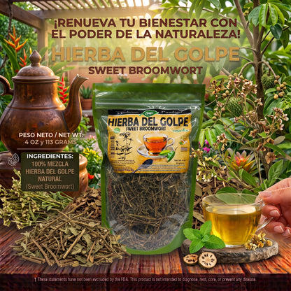 Hierba del Golpe (Sweet Broomwort) 100% Natural | 4 oz (113 g) | Oenothera rosea | Hierba Ancestral Multiuso