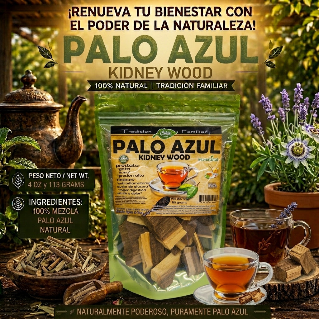 Palo Azul (Kidney Wood) 100% Natural | 4 oz (113 g) | Eysenhardtia polystachya | Madera Ancestral Mexicana