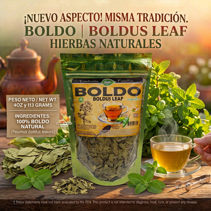 Boldo (Boldus Leaf) 100% Natural | 4 oz (113 g) | Peumus boldus | Hierba Ancestral Multiuso