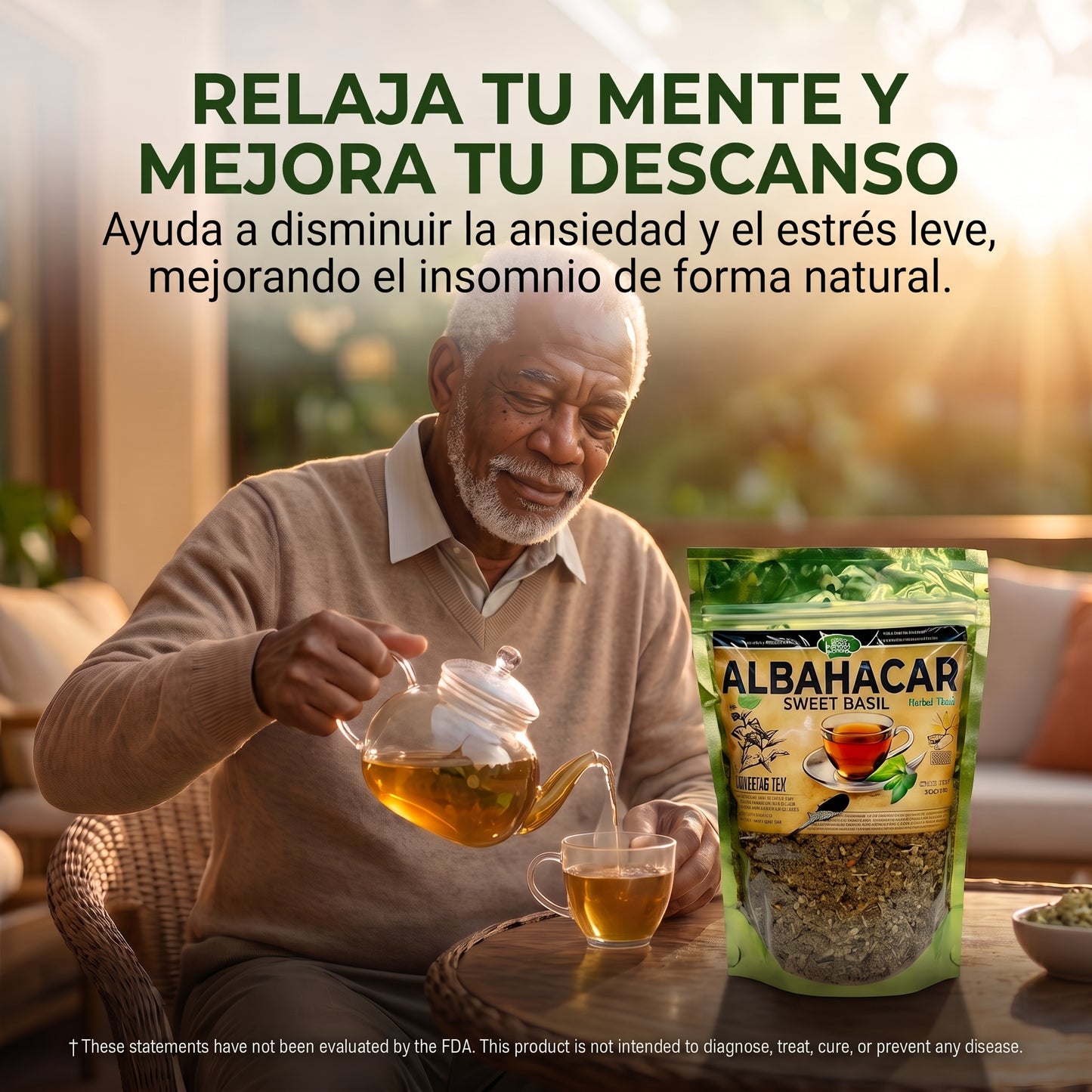 Albahacar (Sweet Basil) 100% Natural | 4 oz (113 g) | Ocimum basilicum | Hierba Tradicional