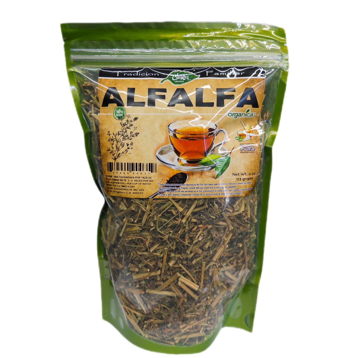 Alfalfa 100% Natural | 4 oz (113 g) | Medicago sativa | Hierba Ancestral Multiuso