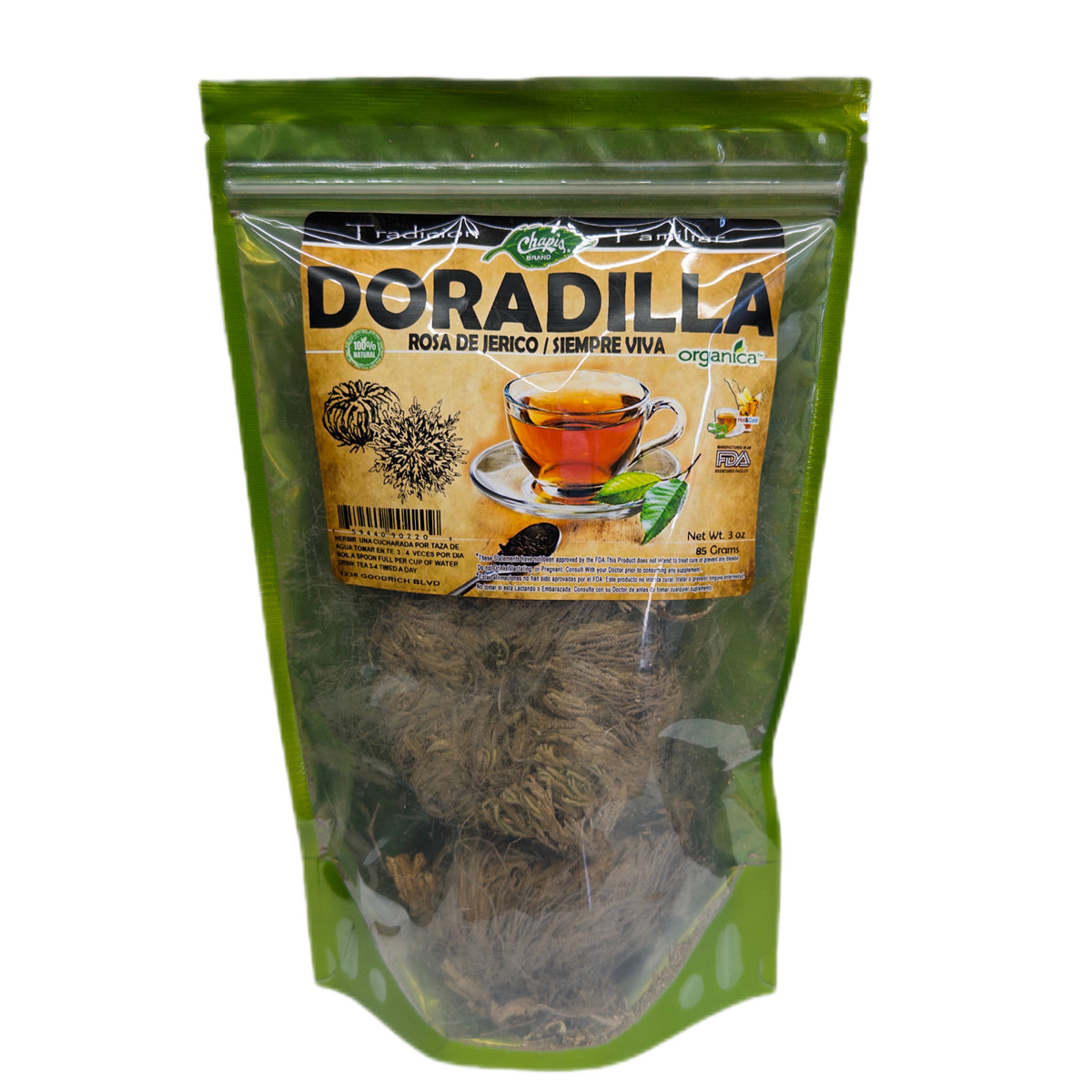 Doradilla (Rosa de Jericó / Siempre Viva) 100% Natural | 3 oz (85 g) | Selaginella lepidophylla | Planta Ancestral del Desierto