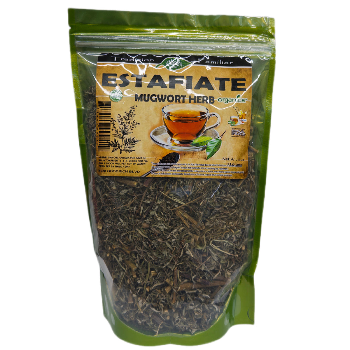 Estafiate (Mugwort) 100% Natural | 4 oz (113 g) | Artemisia ludoviciana | Hierba Ancestral Mexicana