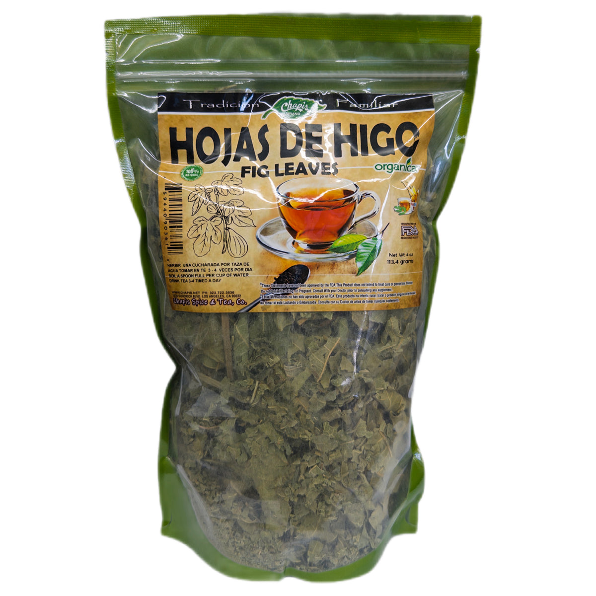 Hojas de Higo (Fig Leaves) 100% Natural | 4 oz (113 g) | Ficus carica | Hoja Tradicional Multiuso