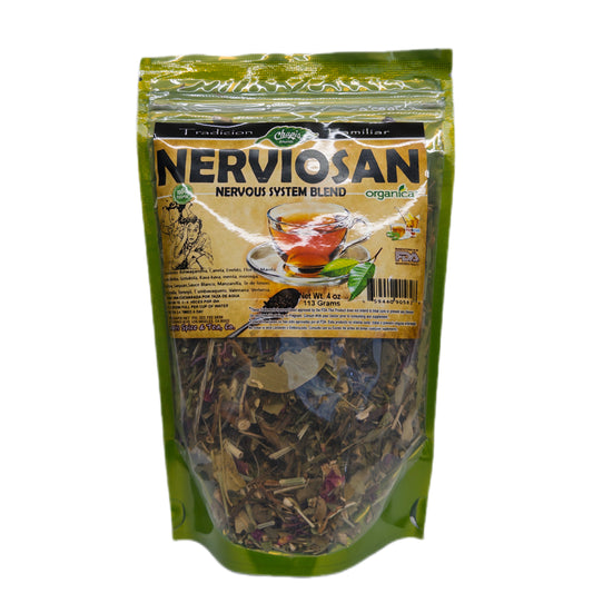 Nerviosan (Nervous System Blend) 100% Natural | 4 oz (113 g) | Mezcla de 20 Hierbas Tradicionales