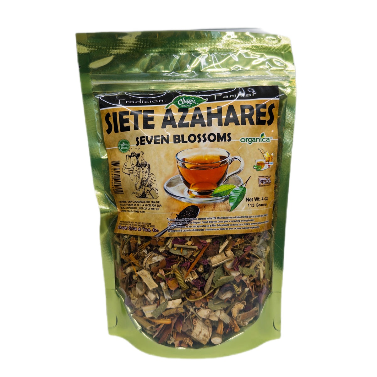Siete Azahares (Seven Blossoms) 100% Natural | 4 oz (113 g) | Mezcla de 7 Flores Tradicionales