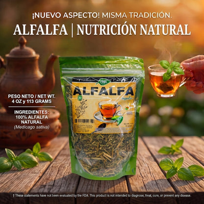 Alfalfa 100% Natural | 4 oz (113 g) | Medicago sativa | Hierba Ancestral Multiuso
