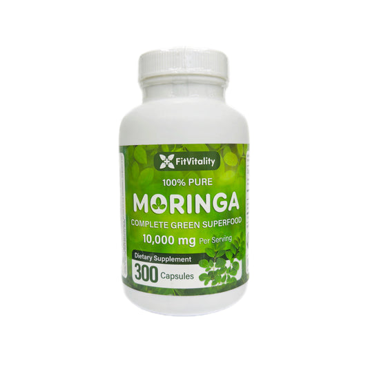 Moringa Pura — Superalimento Verde Completo, 10,000mg por porción, 300 cápsula