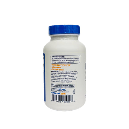 Nutricost Ácido Fólico (Vitamina B9) — 1,000 MCG