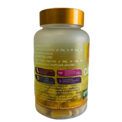 Cúrcuma Orgánica 1500 mg — El poder dorado de la naturaleza