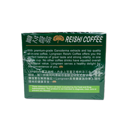 Longreen Reishi Coffee 4 en 1 — Café Instantáneo con Ganoderma Lucidum