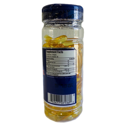 Omega 3, 6 y 9 con Aceite de Pescado, Linaza y Prímula – 100 Cápsulas Blandas
