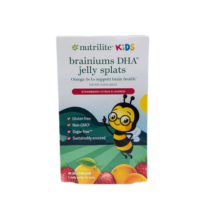 Nutrilite Kids Brainiums DHA Jelly Splats — sabor Strawberry-Citrus