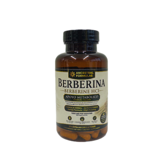 Berberina (Berberine HCl) — 1000 mg por Porción | 60 Cápsulas