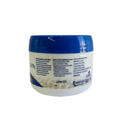 Crema facial con polvo de concha nácar y vitamina C para rostro y cuello – Tarro 3.8 oz (110 g)