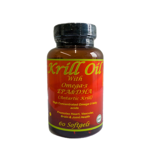 Omega-3 EPA y DHA con Aceite de Krill Antártico – 60 Cápsulas Blandas
