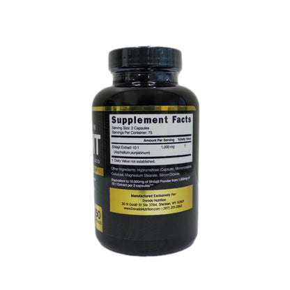 Dorado Nutrition Himalayan Shilajit — Extracto 10 en 1 con Ácido Fúlvico, Máxima Potencia