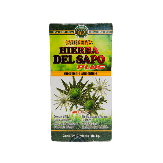 Hierba del Sapo Plus — Suplemento Alimenticio, 90 cápletas (1g c/u)