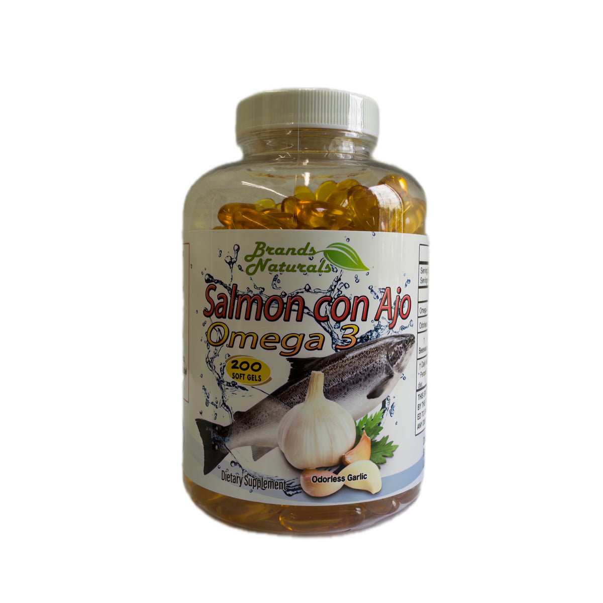 Omega 3 con Ajo Sin olor : softgels de aceite de pescado concentrado