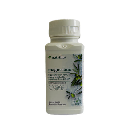 Nutrilite Magnesium — con Extracto de Olivo, 60 cápsulas