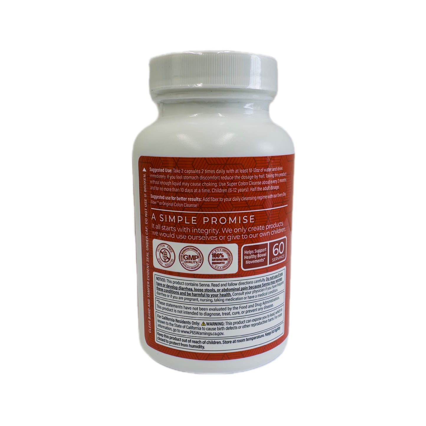 HealthPlus Super Colon Cleanse — Limpieza de Colon con Senna y Psyllium