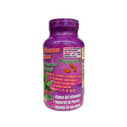 Hígado, Páncreas y Riñones — Suplemento Natural, 700mg, 60 tabletas