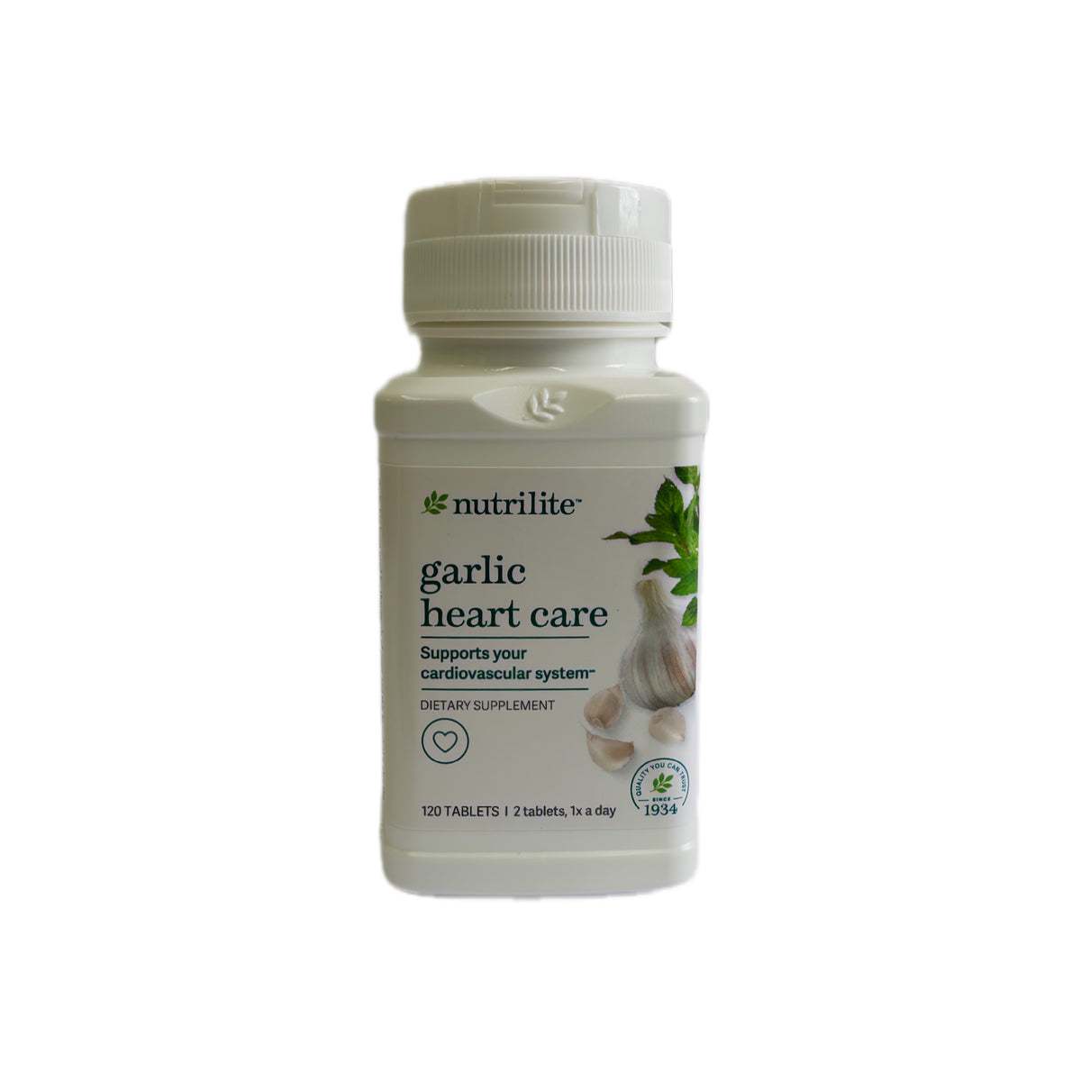 Nutrilite Garlic Heart Care — Ajo Concentrado, 120 tabletas