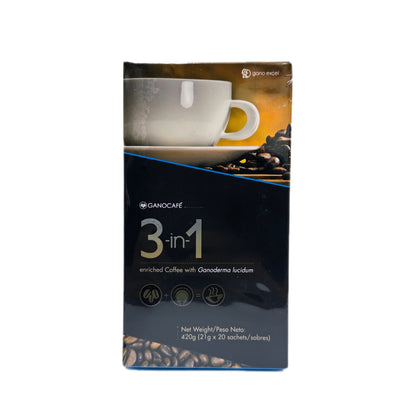 GanoCafé 3 en 1 — Café Instantáneo Enriquecido con Ganoderma Lucidum