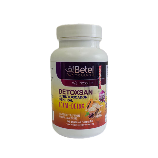 Betel Natural Detoxsan — Desintoxicador General Total-Detox (90 cápsulas)