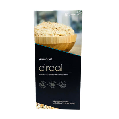 GanoCafé C'real — Cereal Caliente Enriquecido con Ganoderma Lucidum, 15 sobres de 30g
