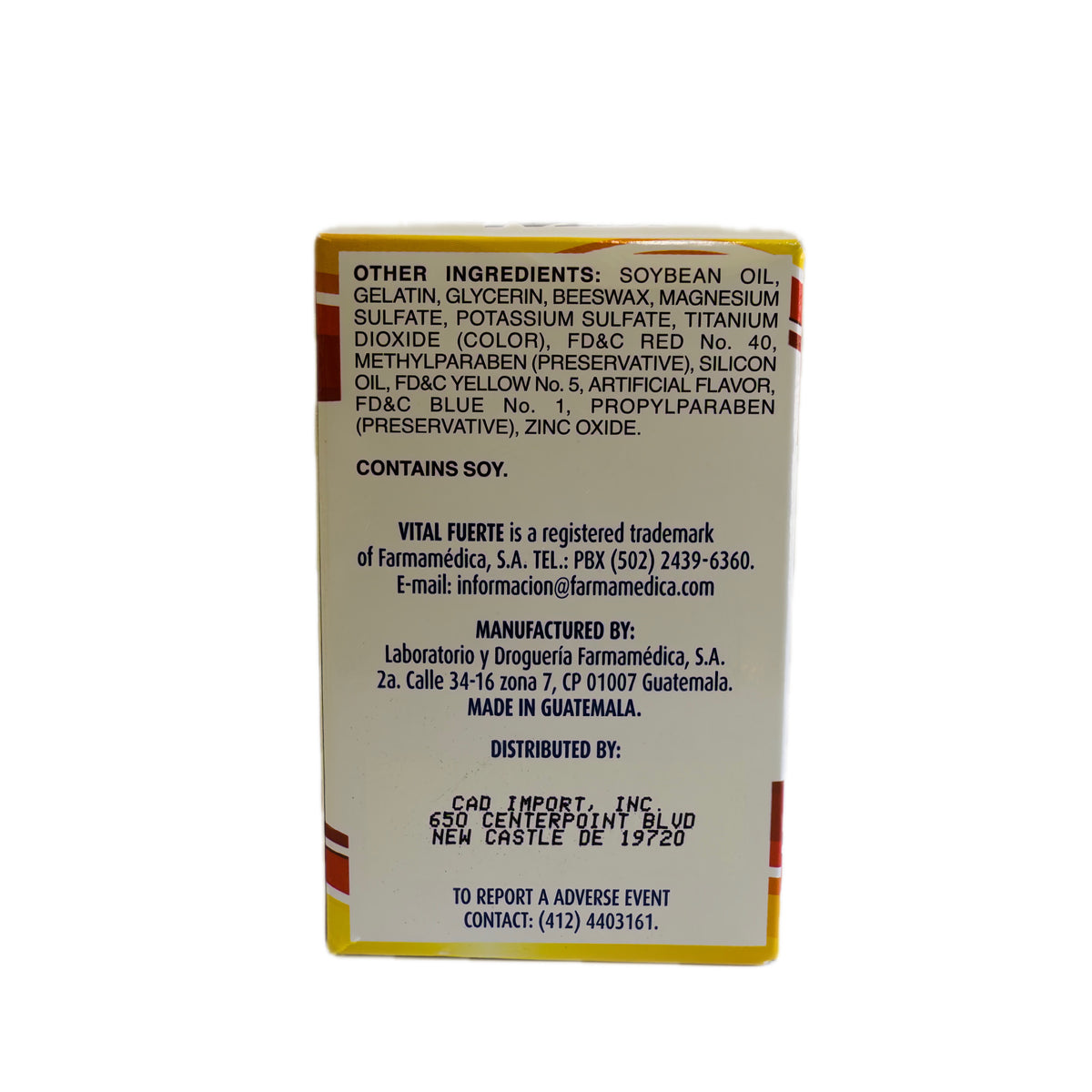 Vital Fuerte EF – Multivitamínico con Vitaminas y Minerales – 30 Softgels