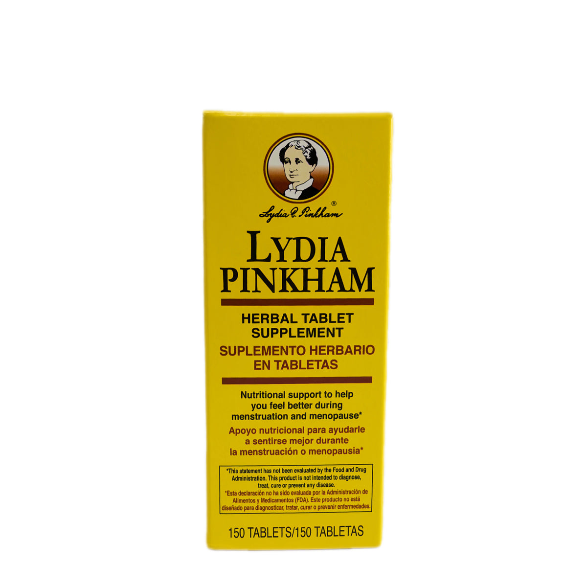 Lydia Pinkham – Suplemento Herbario en Tabletas con Hierbas, Hierro, Calcio y Vitaminas C y E – Apoyo Nutricional – 150 Tabletas